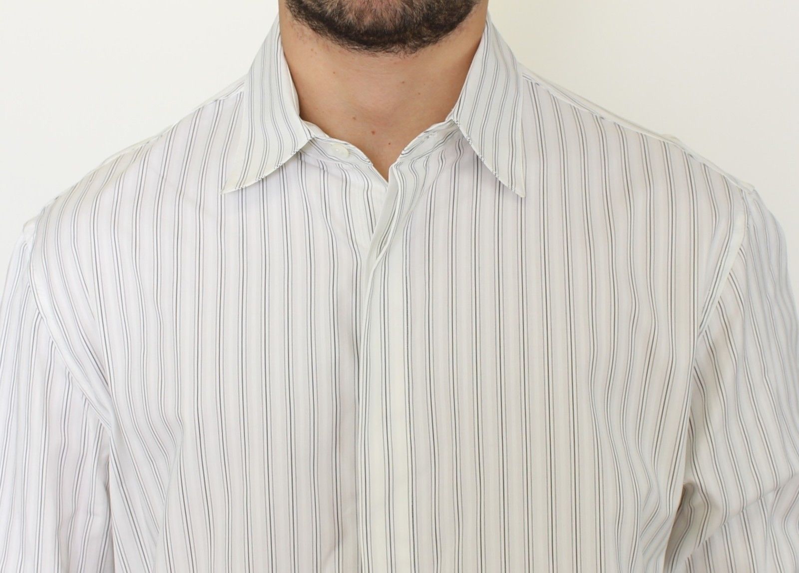 Elegante camicia casual in cotone a righe