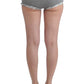 Mini shorts eleganti con pizzo grigio