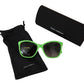 Chic Green Acetate Round Sunglasses