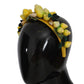 Exquisite Silk Crystal Lemon Headband Diadem