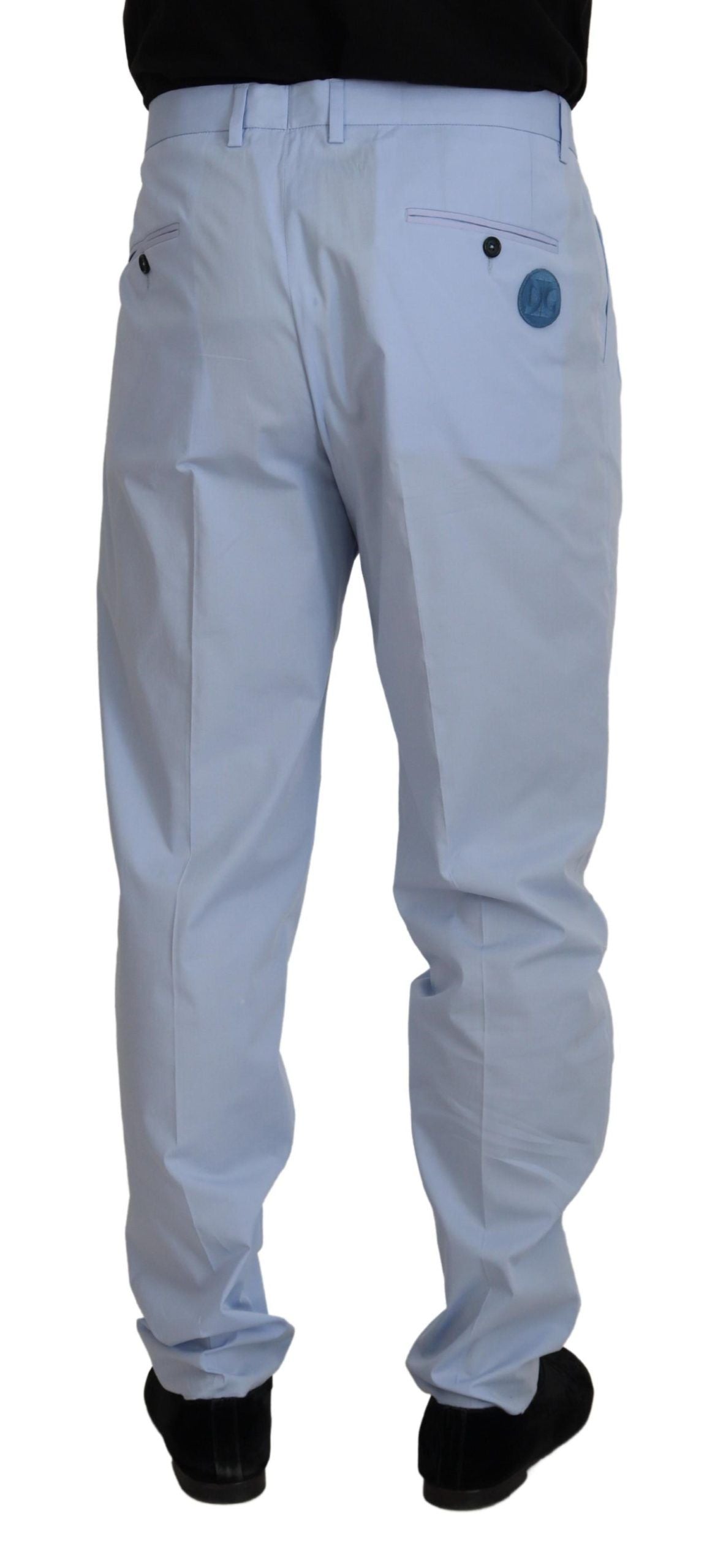 Elegante Slim Fit Chinohose in Hellblau