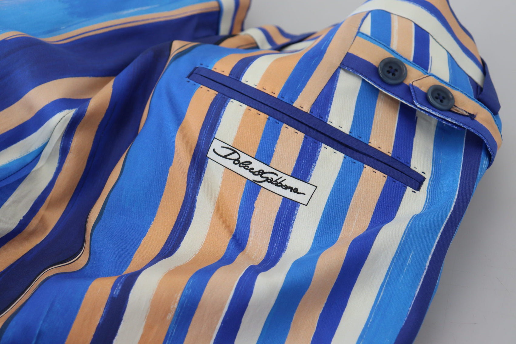 Elegante, gestreifte Chinos im Slim Fit