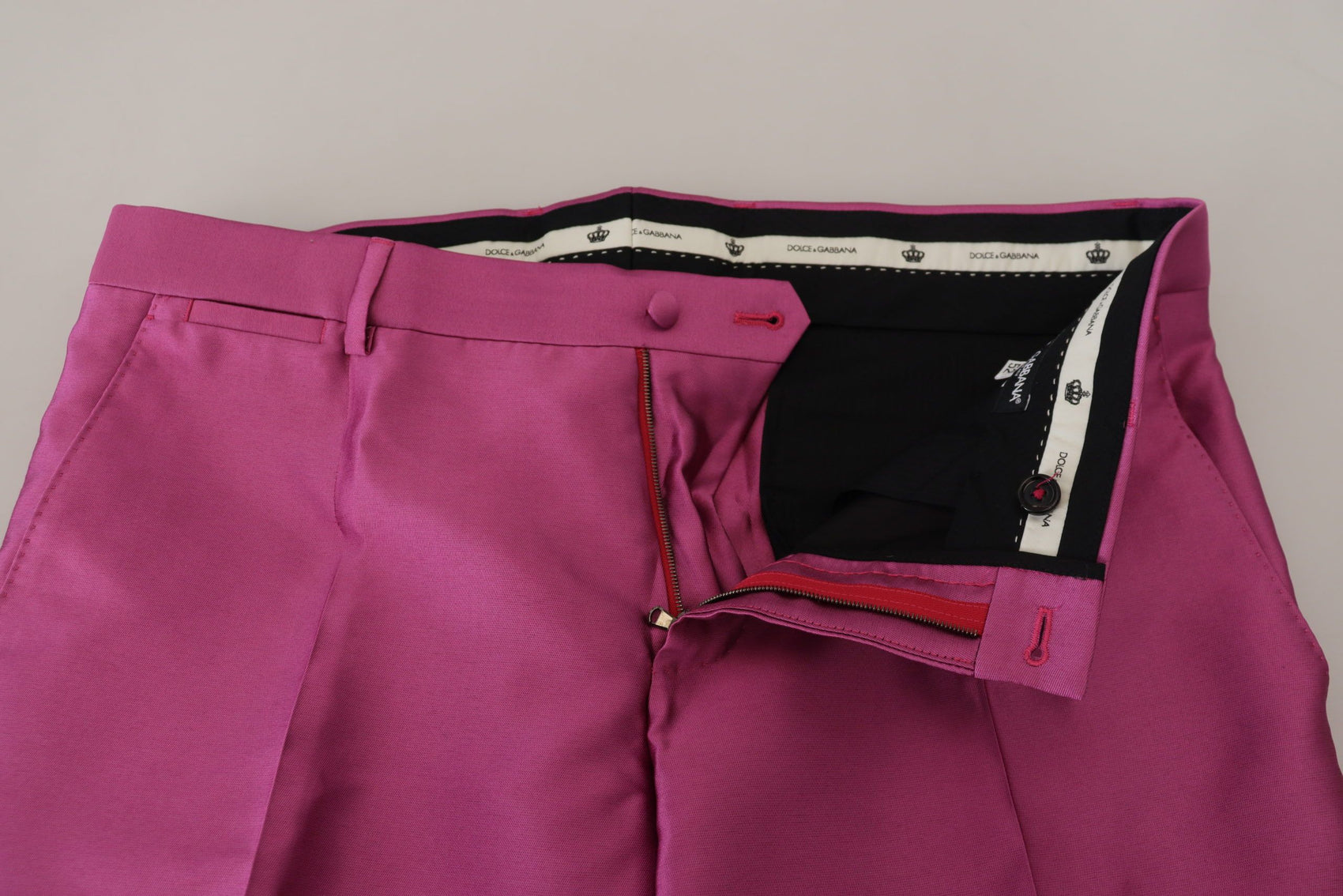 Elegante Slim Fit Anzughose in Pink