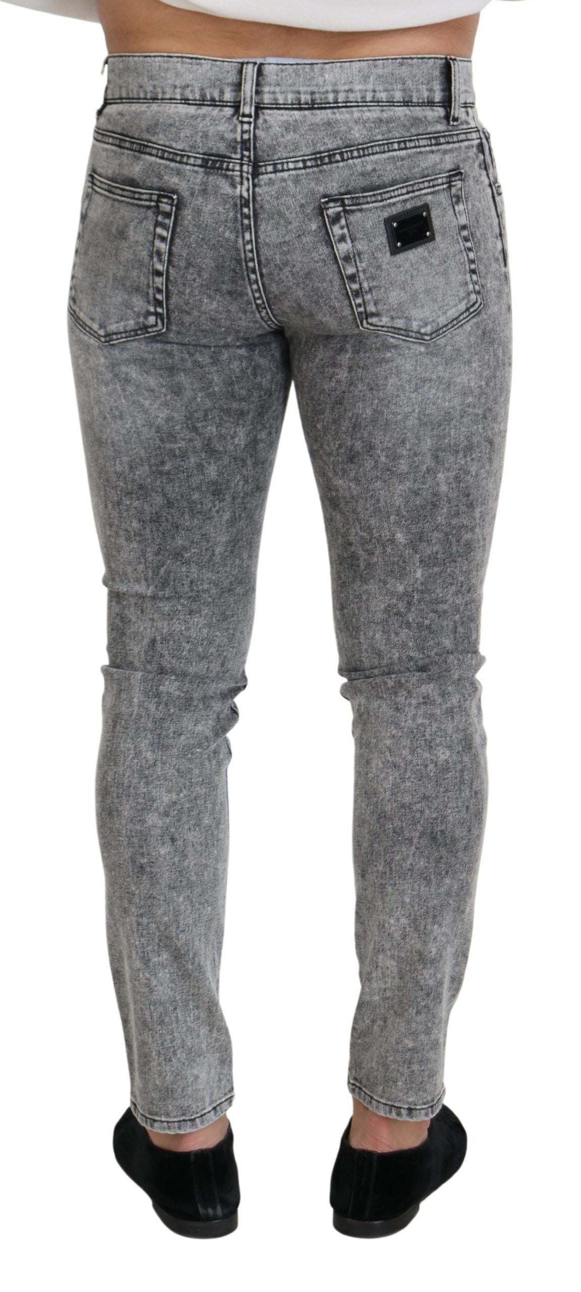 Schicker Slim Fit Jeans in Grau
