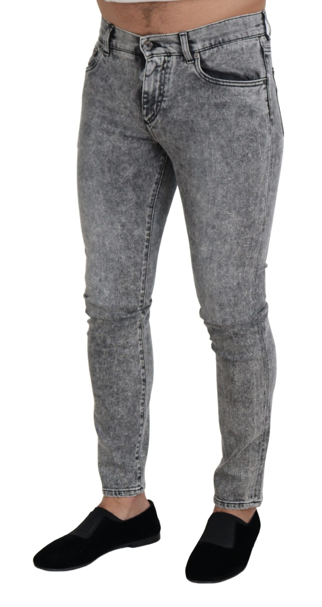 Schicker Slim Fit Jeans in Grau