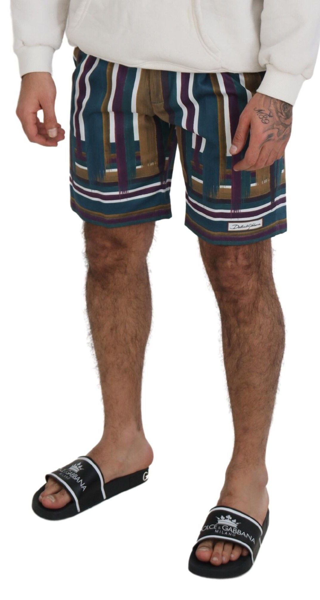 Schicke mehrfarbige Chino-Shorts – Regular Fit
