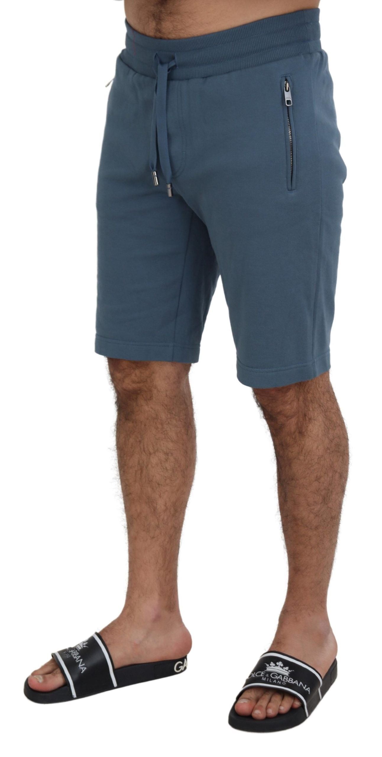 Elegante blaue Bermuda-Shorts – Regular Fit