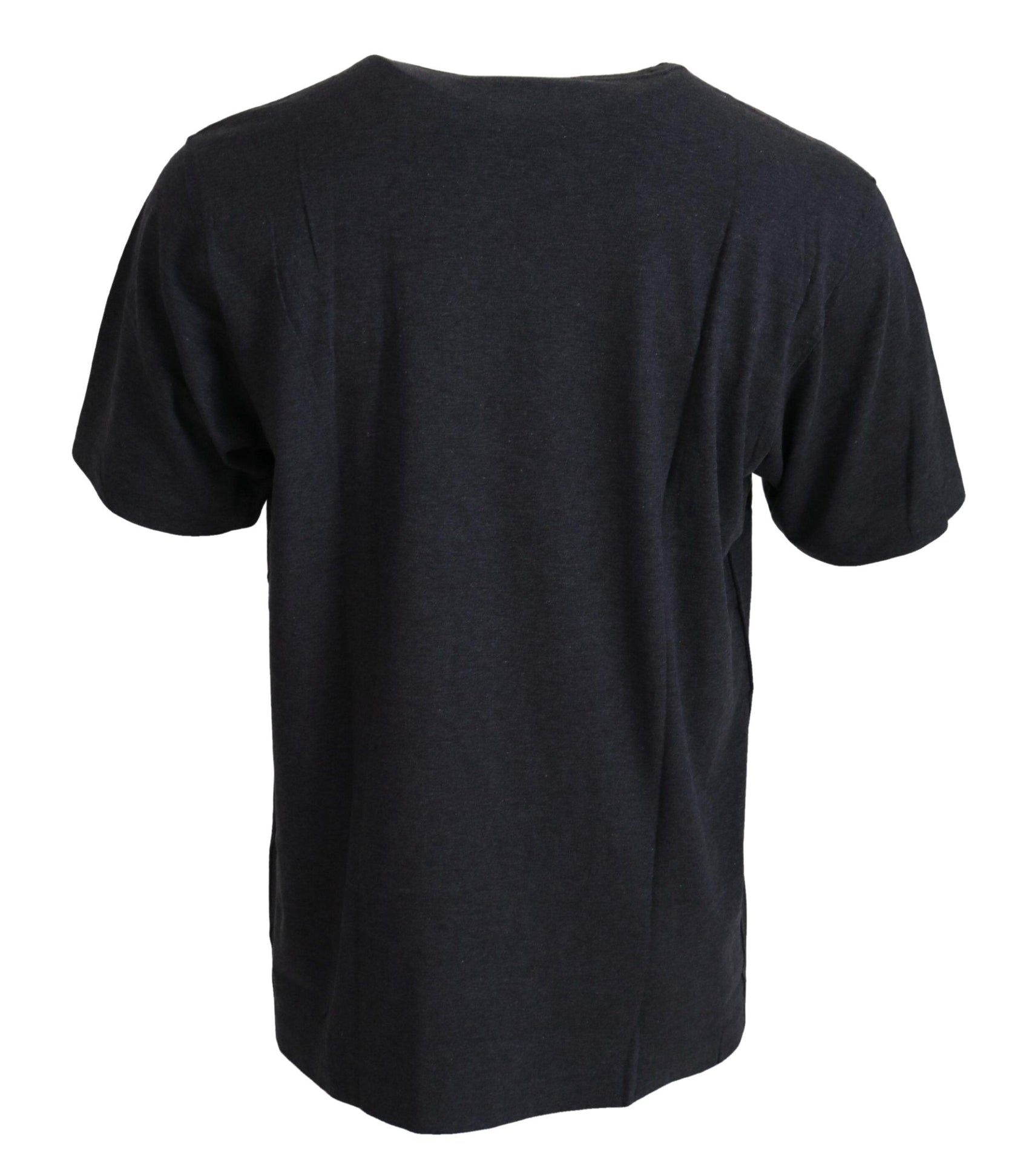 Elegantes graues T-Shirt mit Rundhalsausschnitt und Motiv