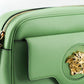 Elegant Mint Green Leather Camera Case Bag