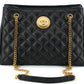 Elegant Quilted Nappa Leather Tote Bag