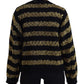 Dolce & Gabbana Black Gold D&G Crystal Cashmere Sweater