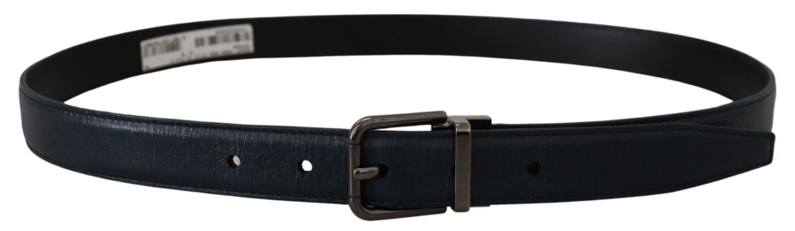 Elegante cintura in pelle blu scuro