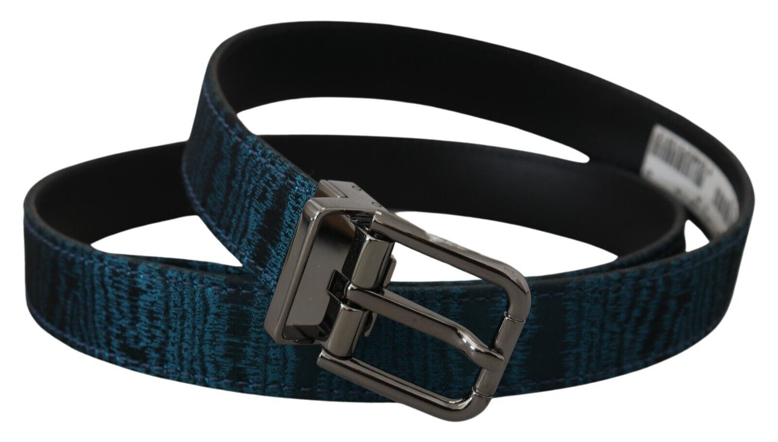 Cintura elegante in jacquard blu