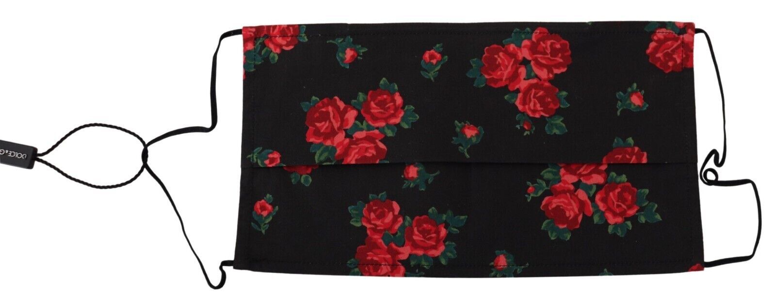 Elegante mascherina in cotone plissettato floreale