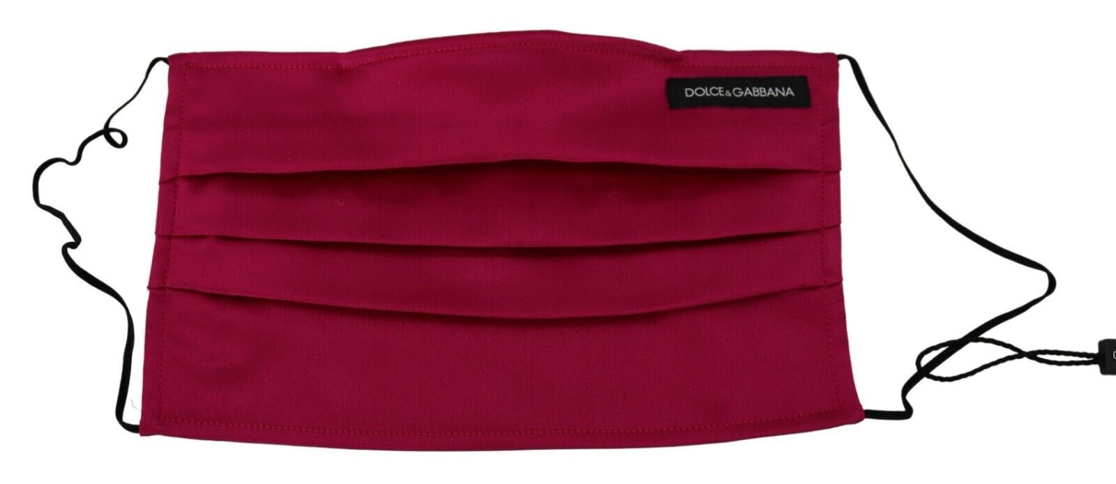 Elegante mascherina in seta plissettata color marrone