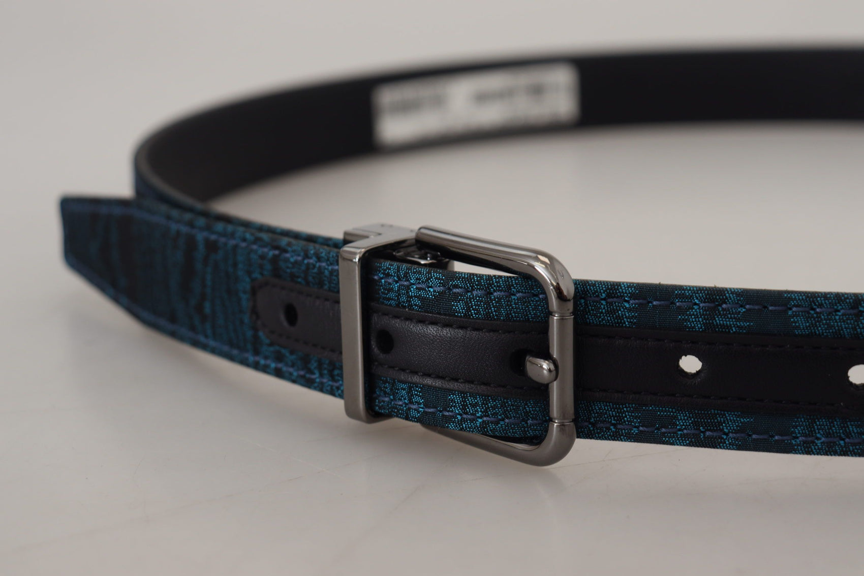 Cintura elegante in jacquard blu
