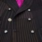 Multicolor Wool Silk Blend Slim Fit Blazer