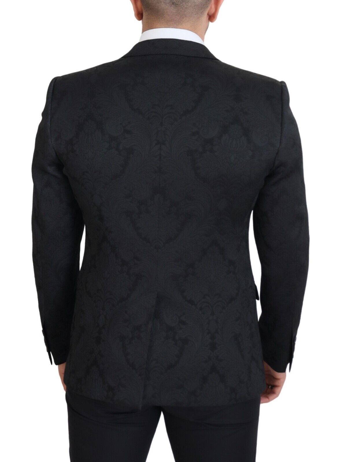 Elegante completo giacca e gilet nero Martini