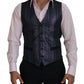 Multicolor Formal Dress Vest Luxury Blend