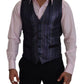 Multicolor Formal Dress Vest Luxury Blend