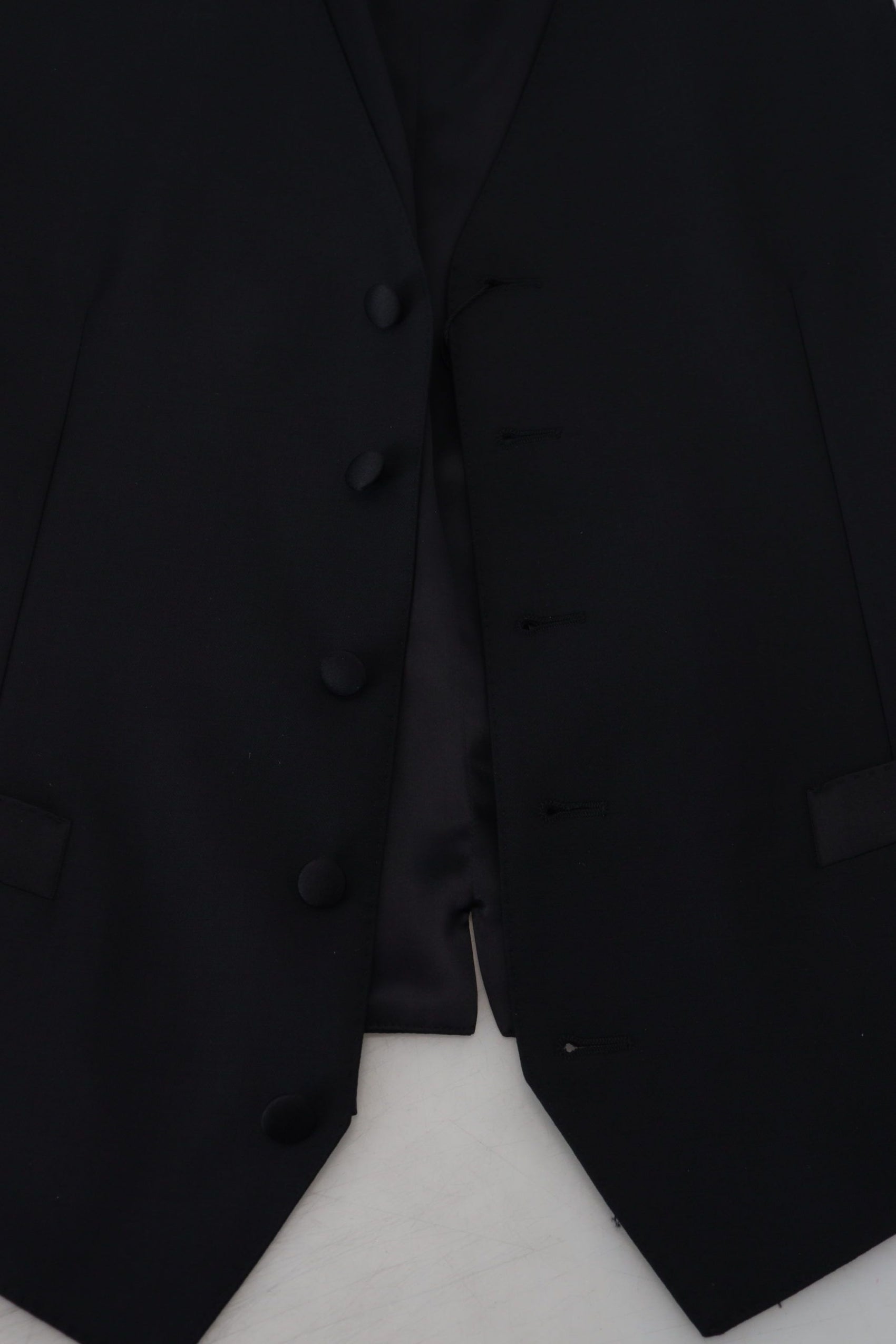 Elegante schwarze einreihige Weste