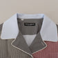Mehrfarbiges Button-Down-Schlafshirt aus Baumwolle