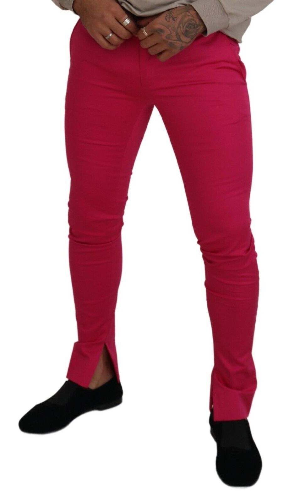 Schicke rosa Hose aus Baumwollmischung