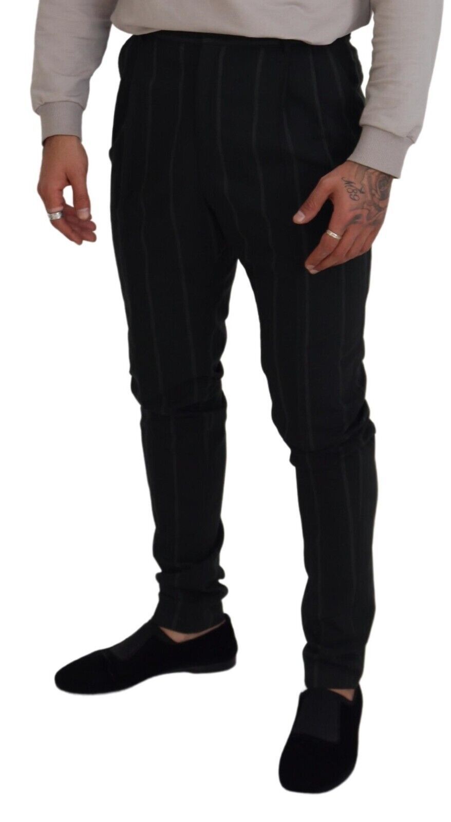 Elegante schwarze Anzughose
