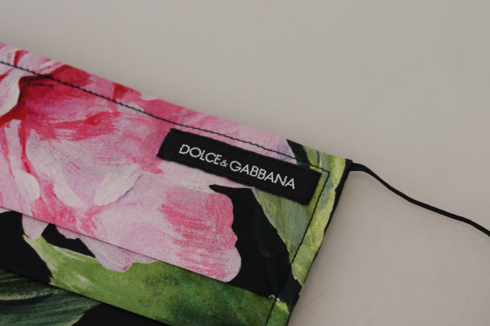 Mascherina viso in cotone floreale chic