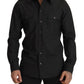 Elegantes Slim Fit Dunkelgrünes Baumwollhemd