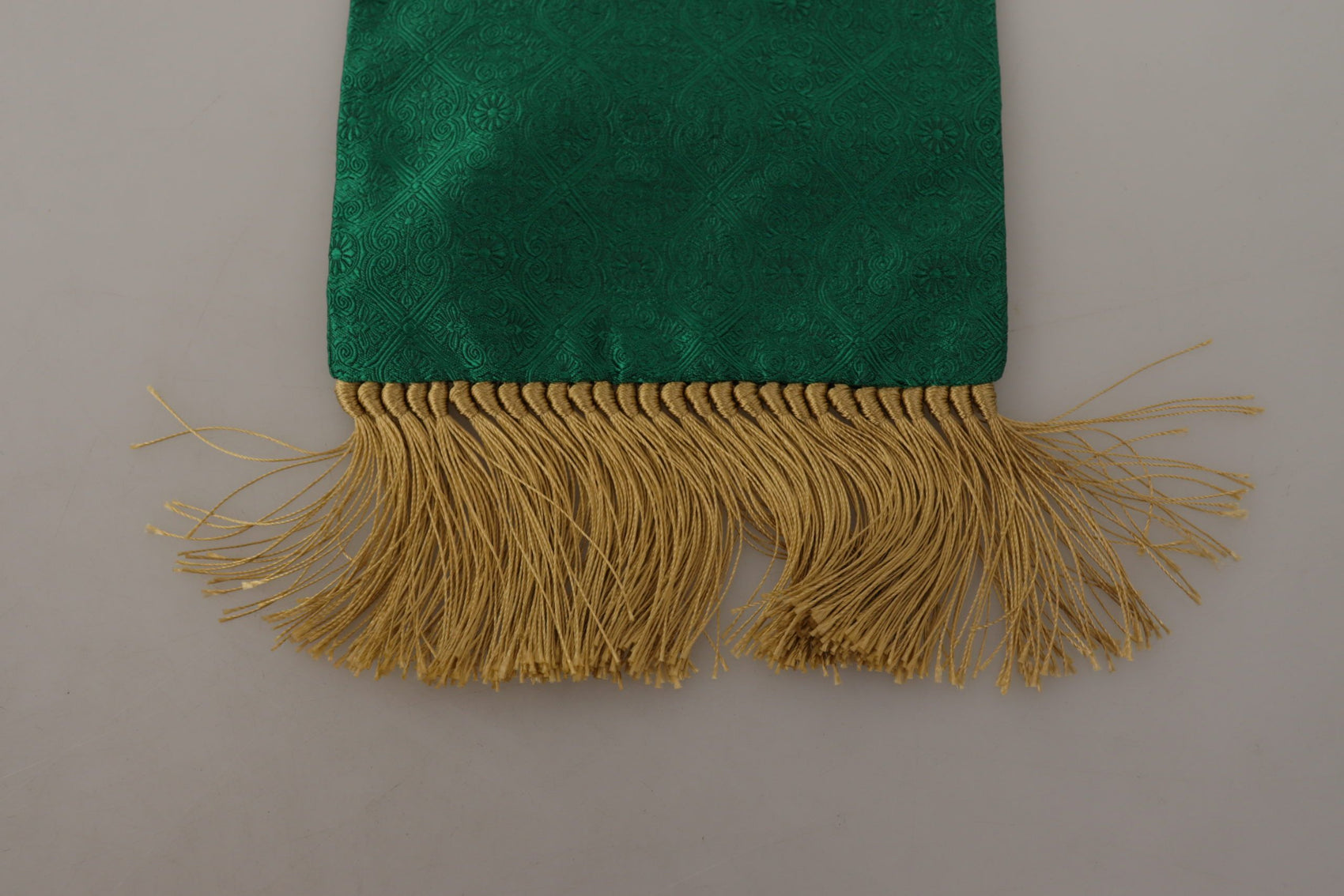 Elegante sciarpa da uomo in misto seta verde