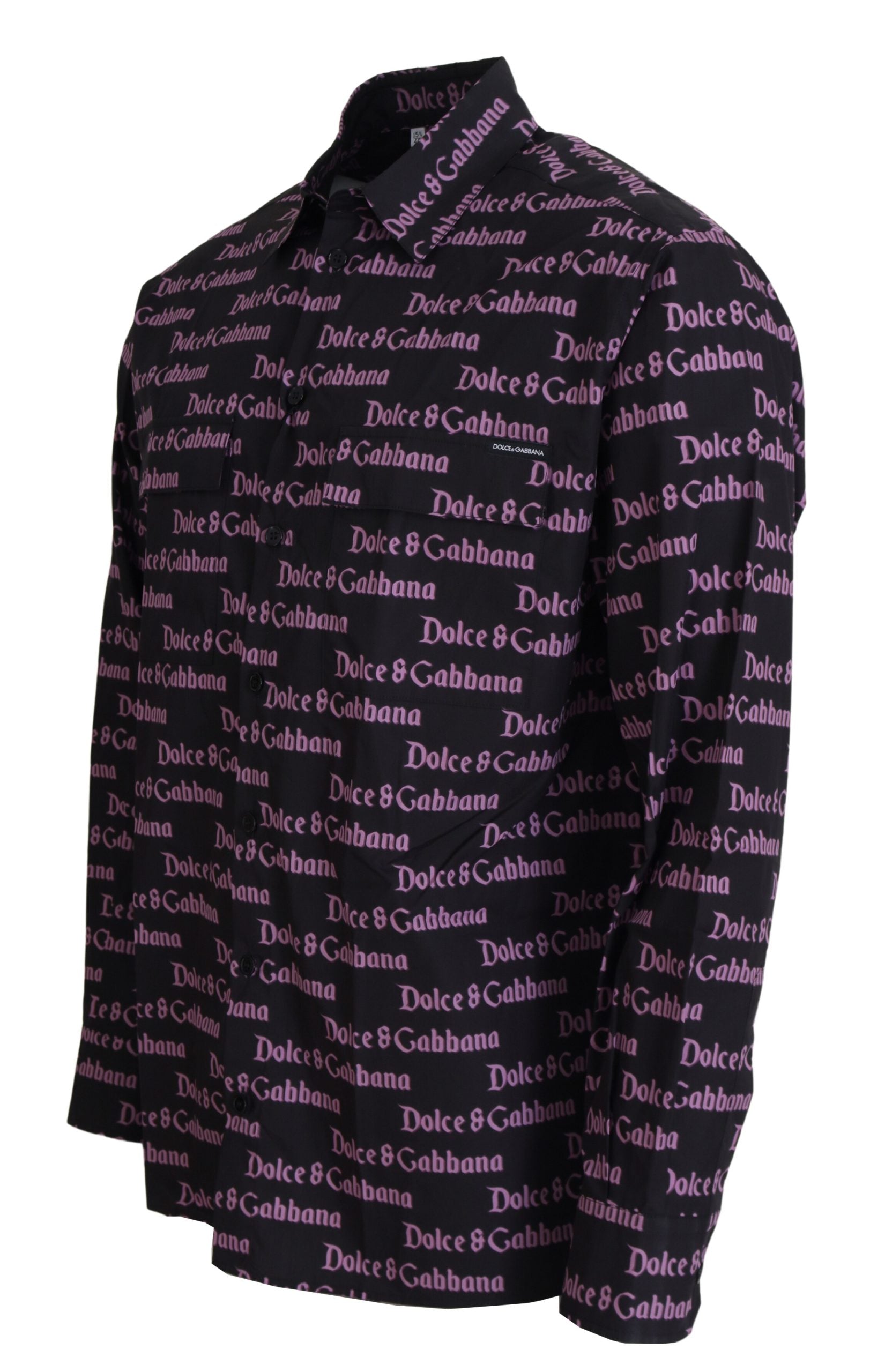 Camicia elegante nera slim fit