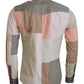 Elegantes mehrfarbiges Slim Fit Freizeithemd