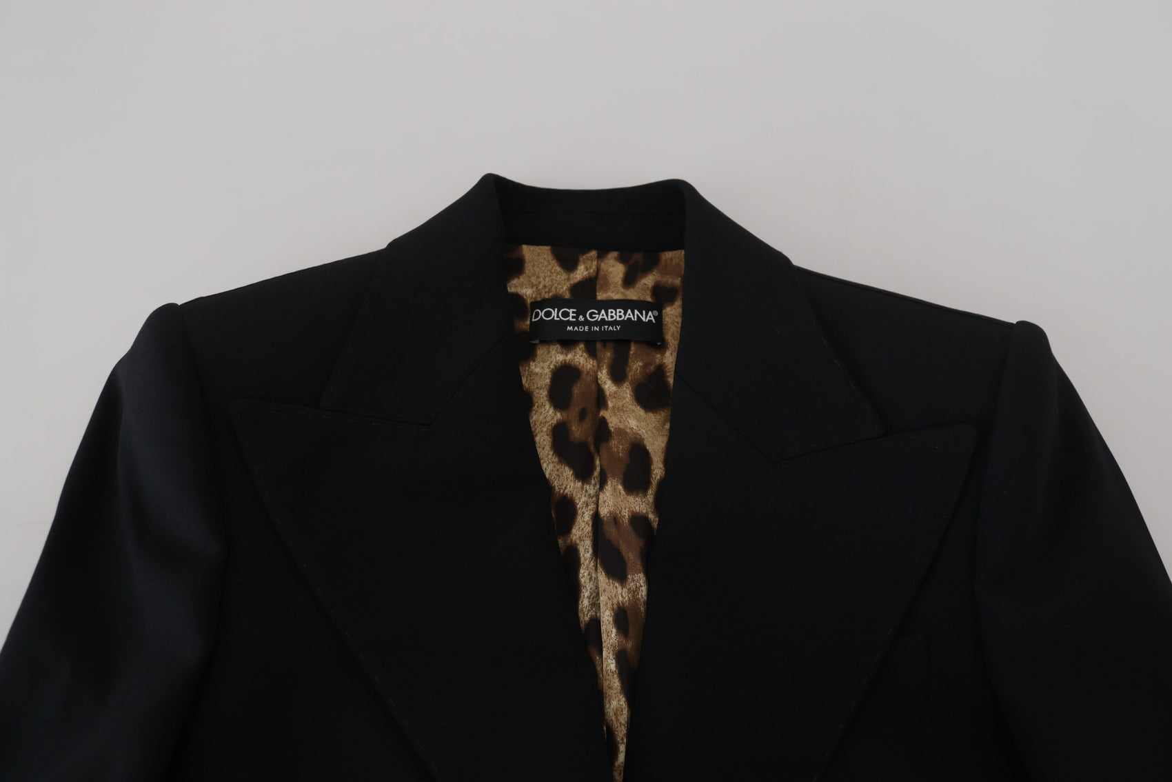 Elegante blazer in lana elasticizzata nera