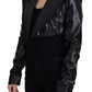 Elegant Cropped Black Designer Jacket