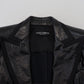 Elegant Cropped Black Designer Jacket