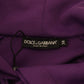 Eleganter lila Pullover mit Blumenmuster