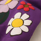 Eleganter lila Pullover mit Blumenmuster