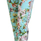 Pantaloni eleganti in viscosa multicolore