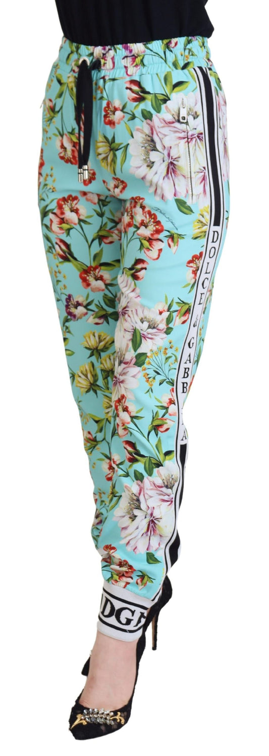 Pantaloni eleganti in viscosa multicolore