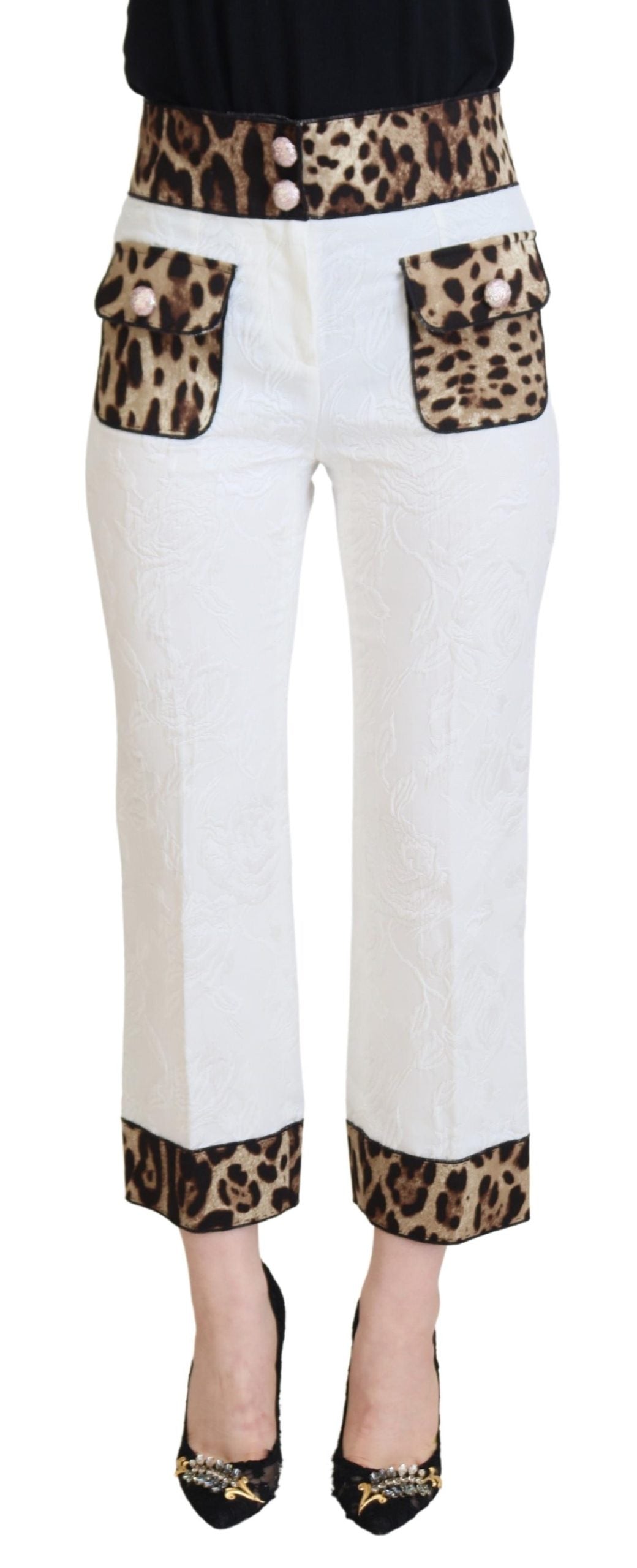 Pantaloni eleganti con stampa leopardata per uno stile sofisticato