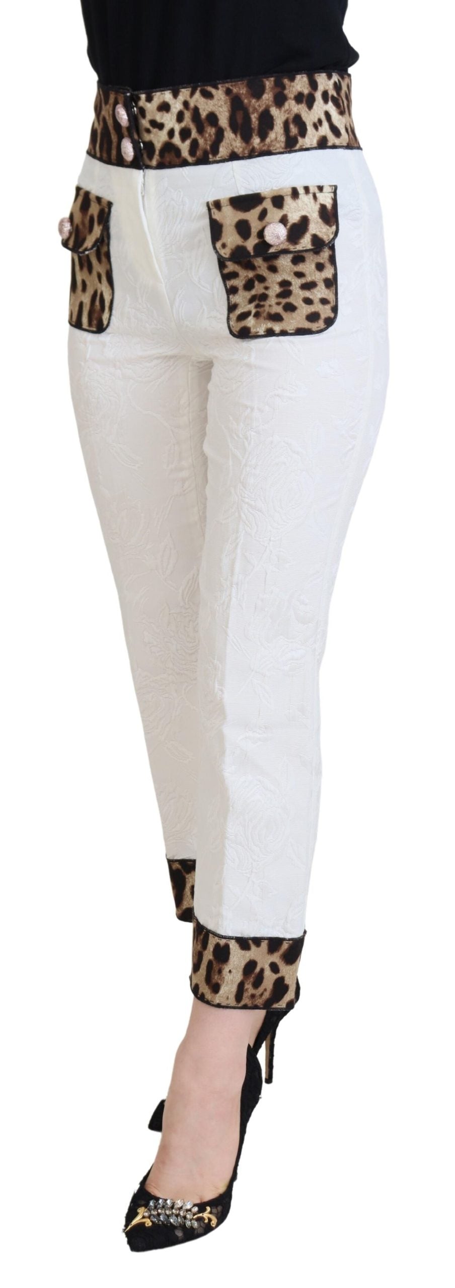 Pantaloni eleganti con stampa leopardata per uno stile sofisticato