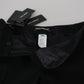 Pantaloni eleganti in lana e seta neri