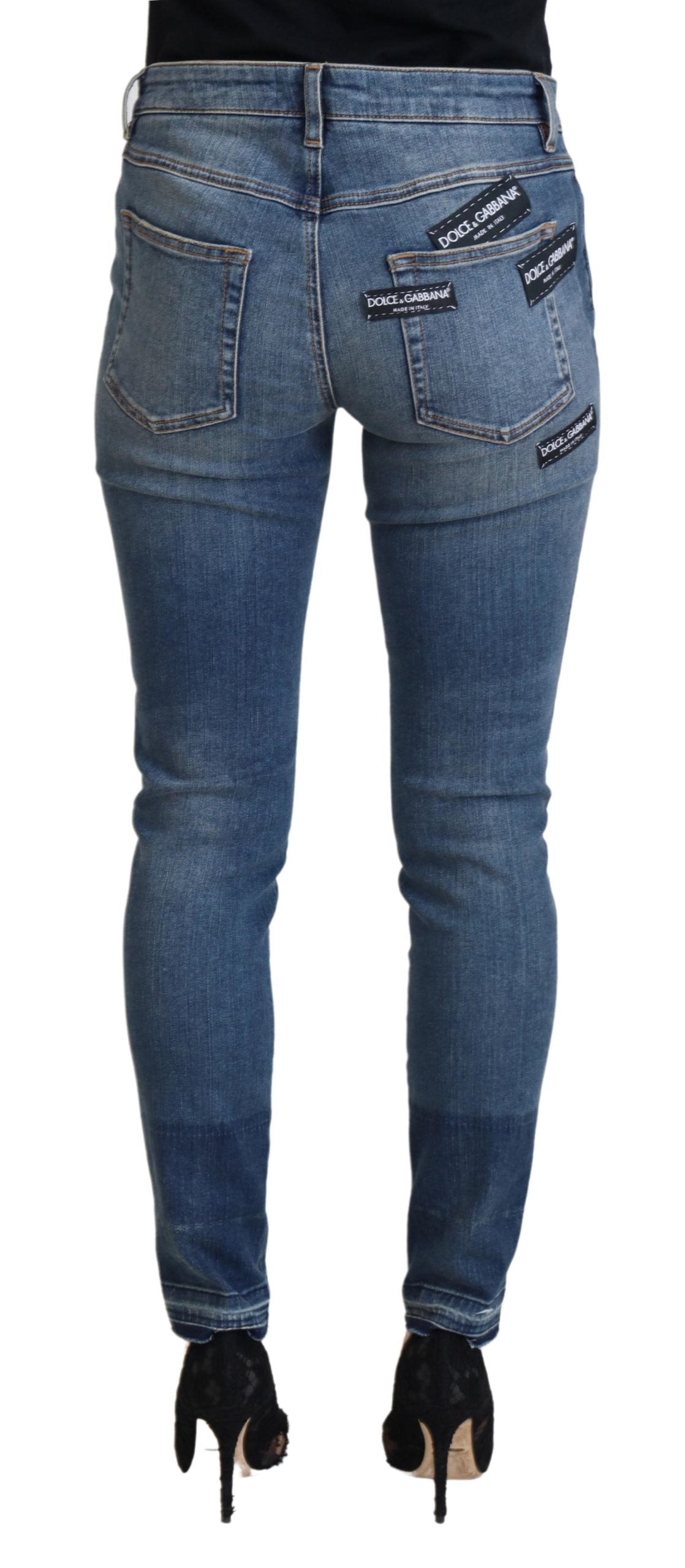 Eleganti pantaloni in denim strappati – Chic Casualwear
