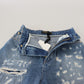 Pantaloni in denim stracciati chic - Indigo Essence