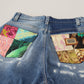 Pantaloni in denim stracciati chic - Indigo Essence