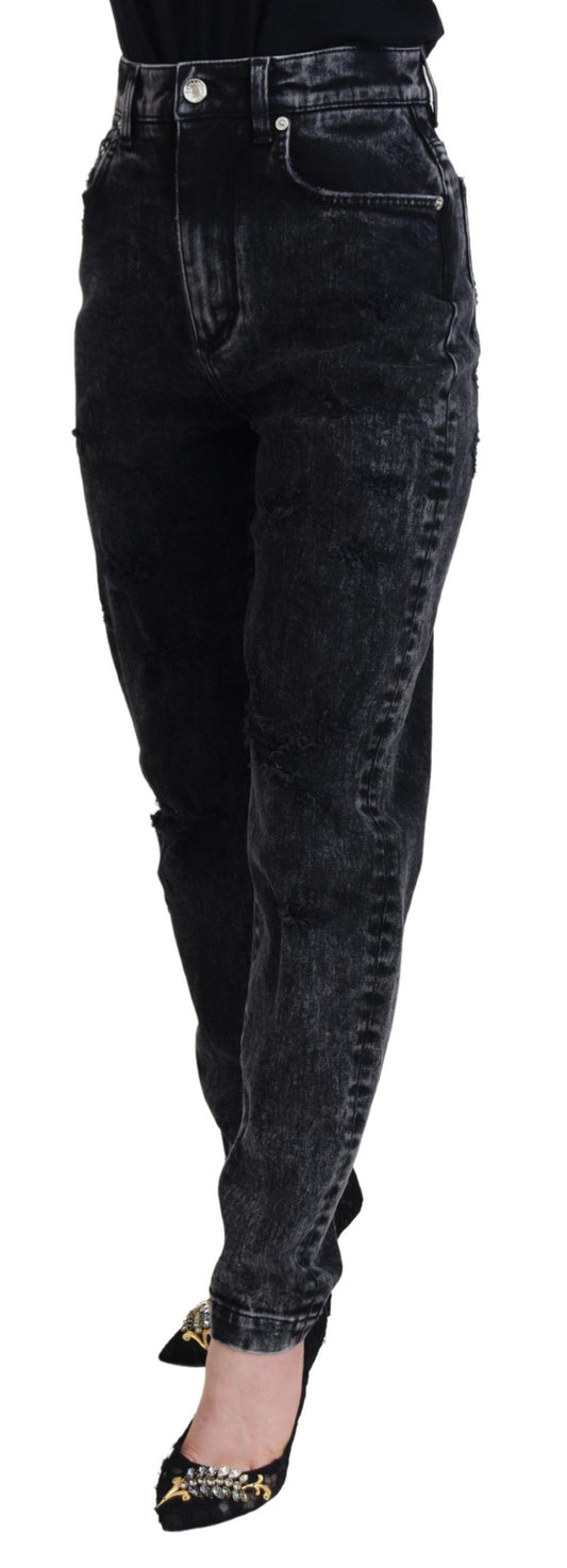 Pantaloni in denim nero eleganti