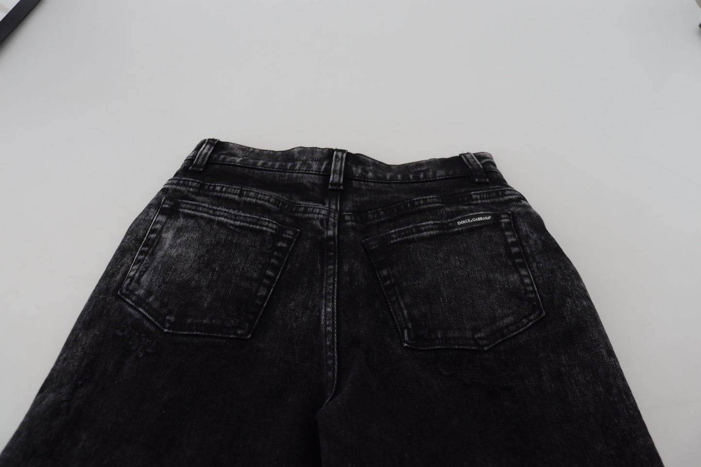 Pantaloni in denim nero eleganti