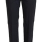 Pantaloni eleganti in misto lana grigio per uno stile raffinato