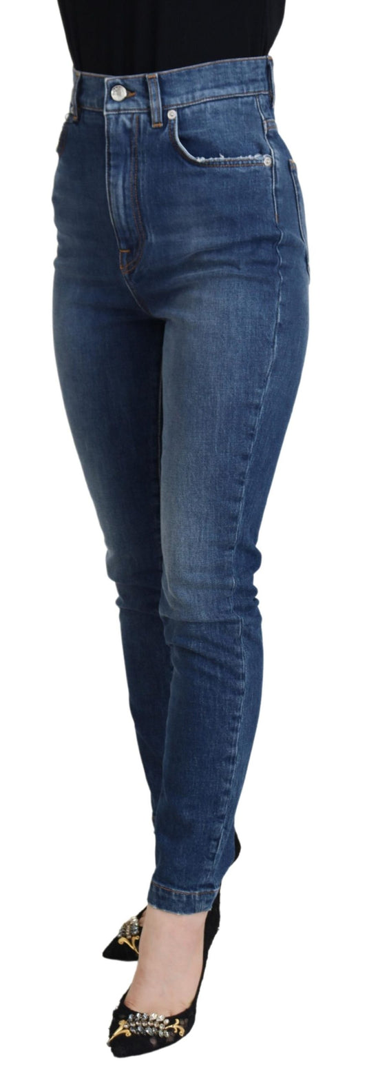 Pantaloni eleganti in denim blu - vestibilità su misura